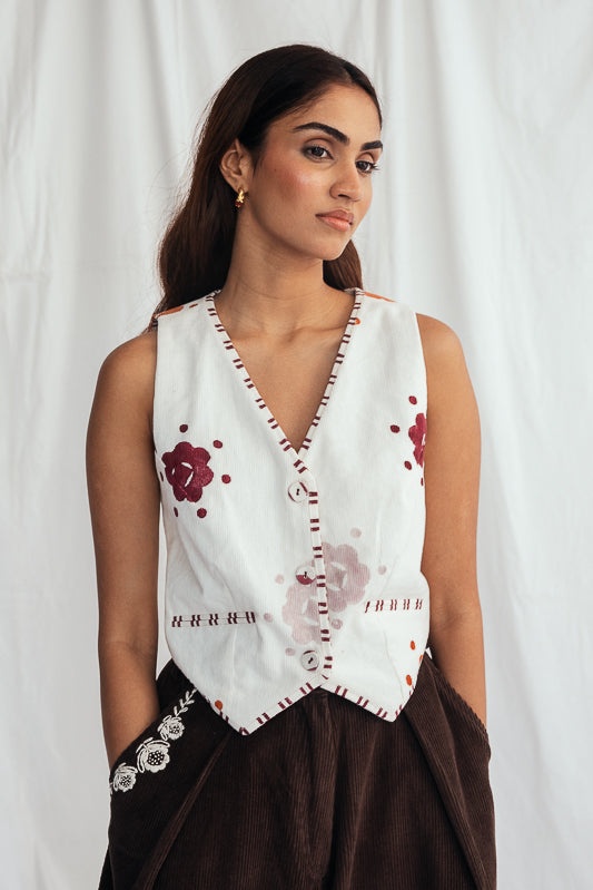 Thandai Corduroy Waistcoat