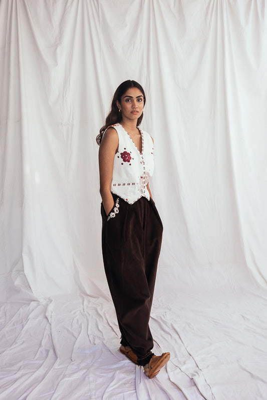 Thandai Corduroy Waistcoat