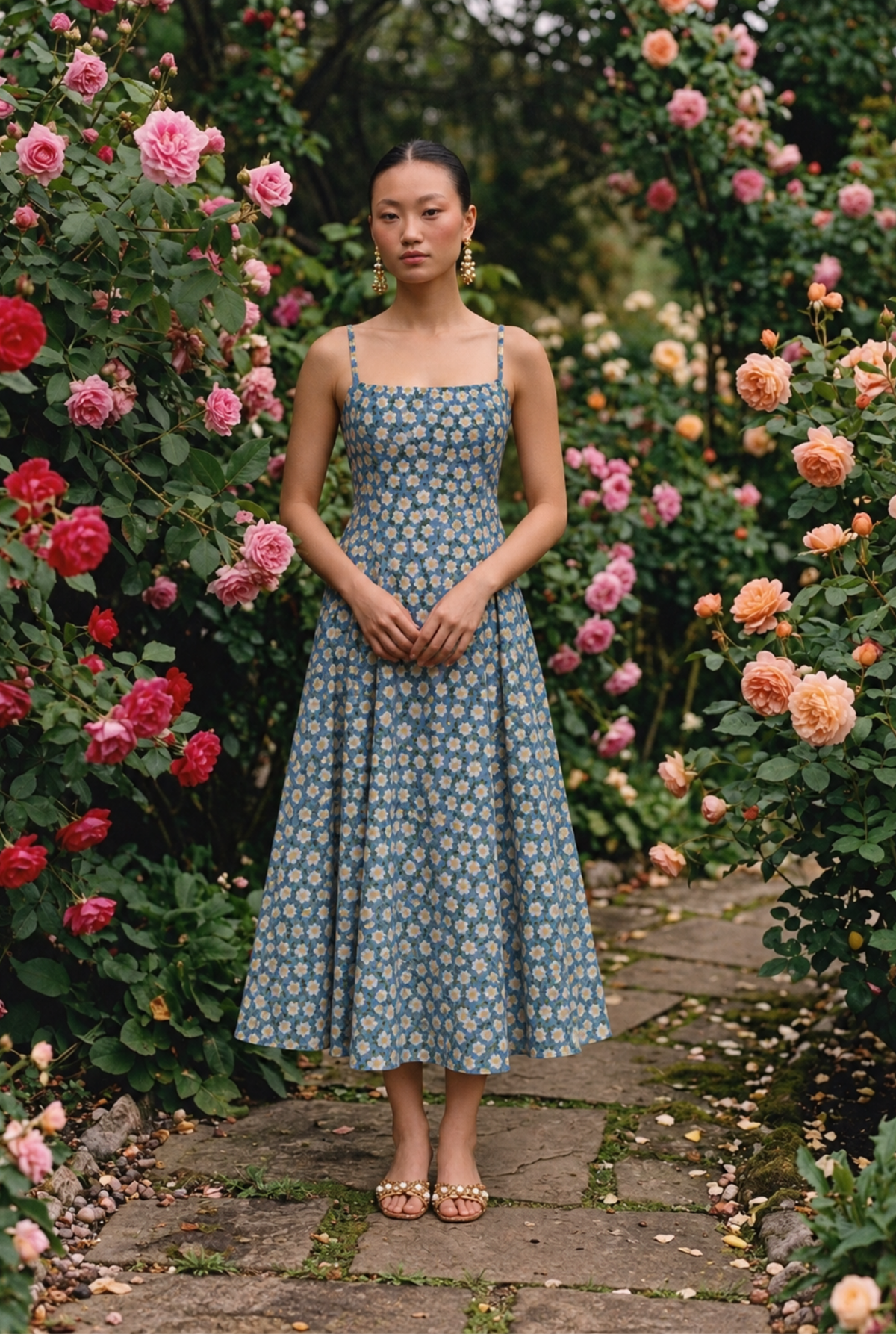 Mogra Pleated Dress