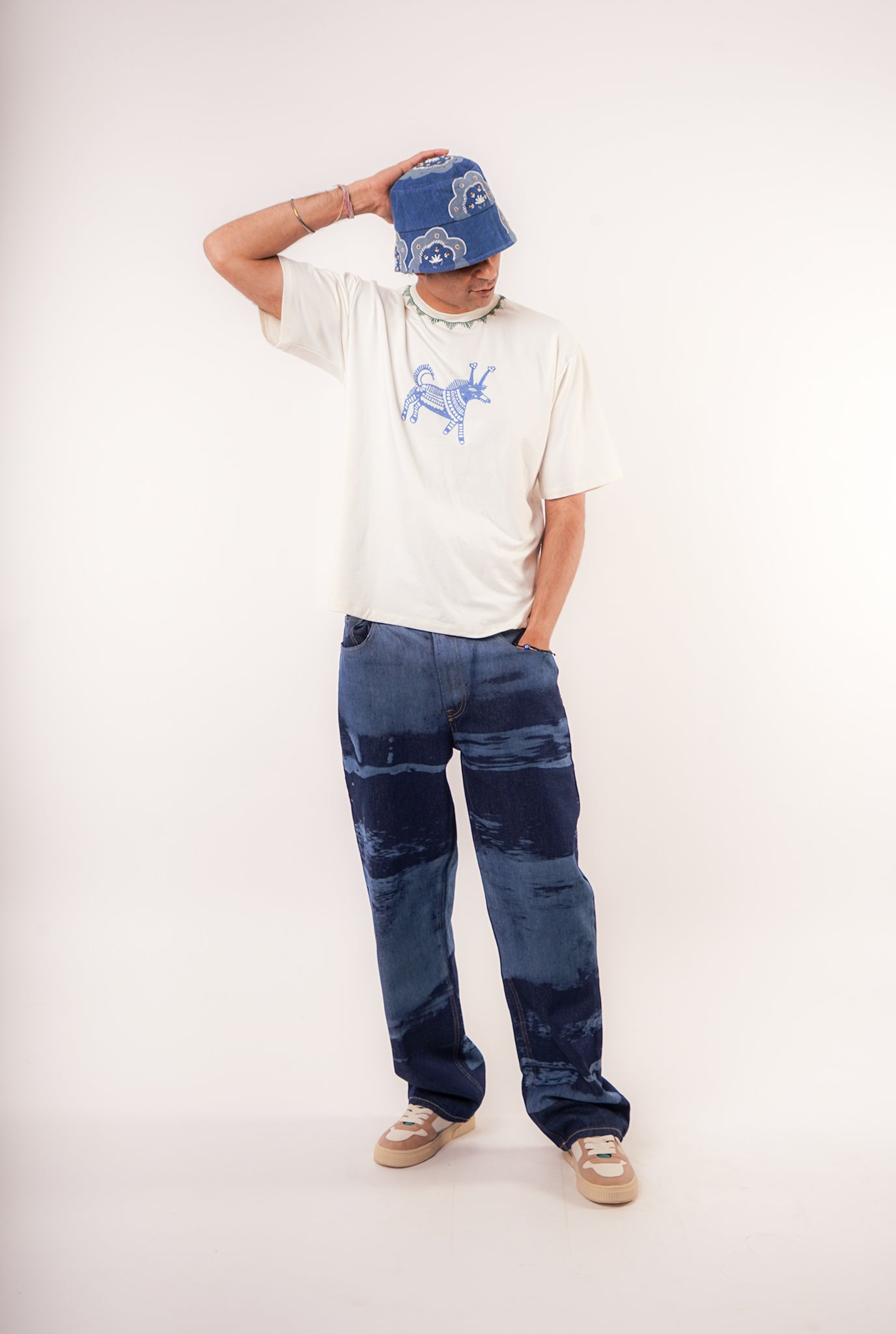 Kolam Oversized Mens Tshirt