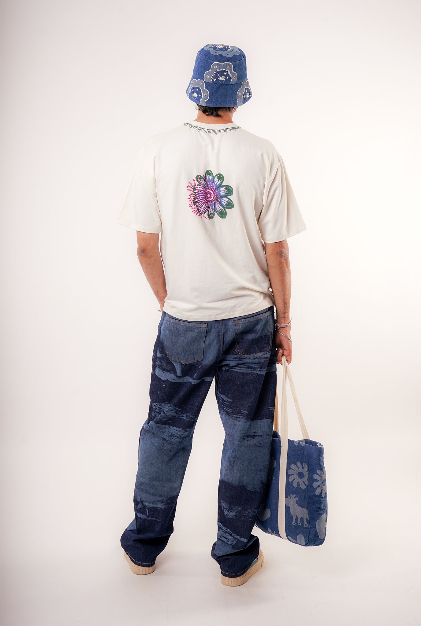 Kolam Oversized Mens Tshirt