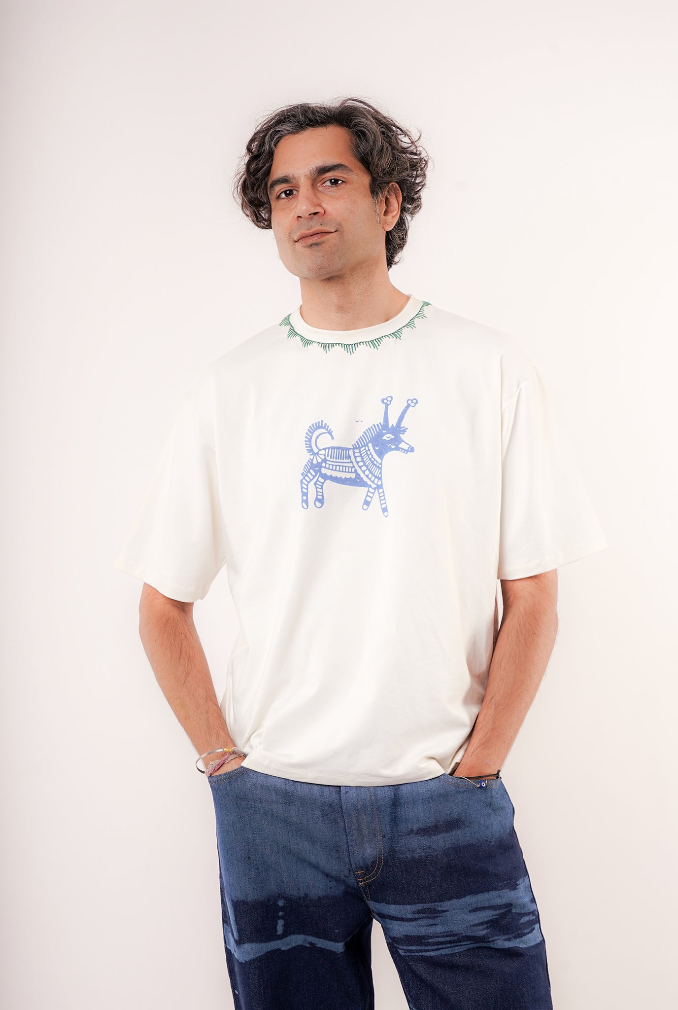 Kolam Oversized Mens Tshirt