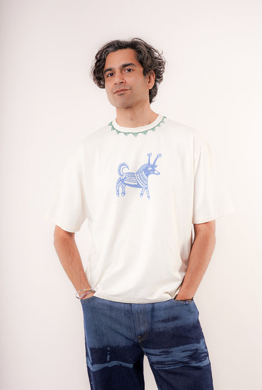 Kolam Oversized Mens Tshirt