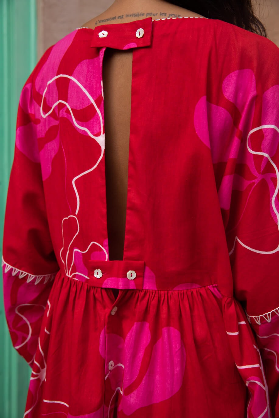 the-jodi-life-red-pink-gurhal-tunic-short-dress-for-women