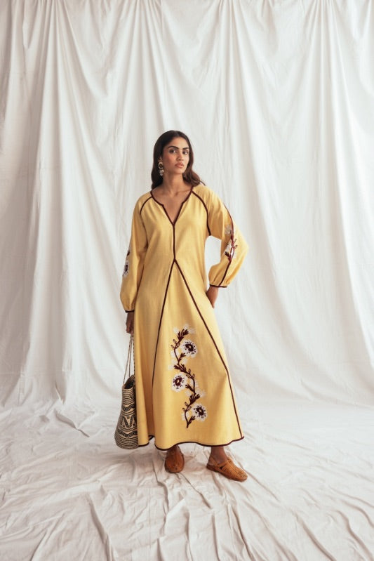 Aamras Handloom Peasant Dress – JODI