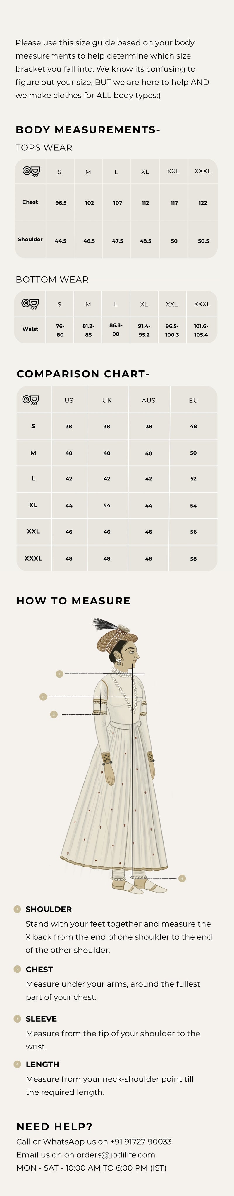 Size Chart - CMS