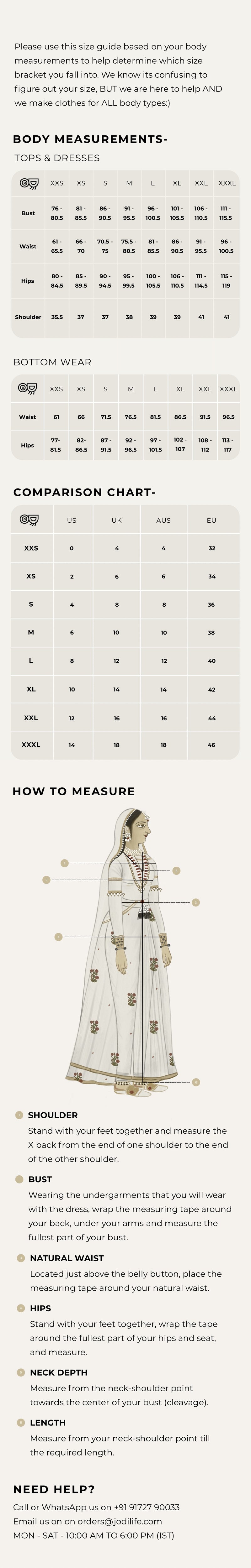 Size Chart - CMS