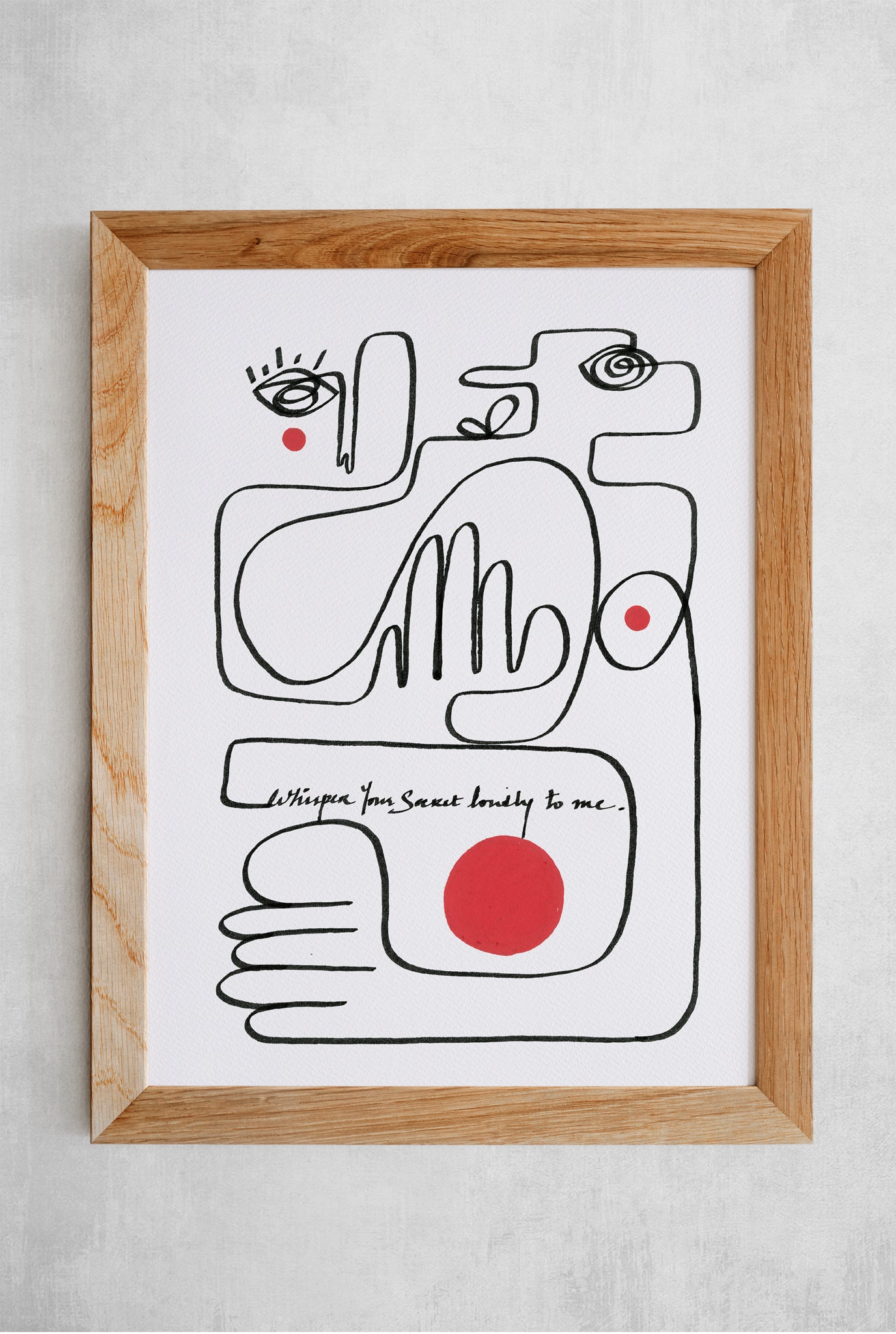 art-jodi-print-curiouser-line art-romantics-limited edition