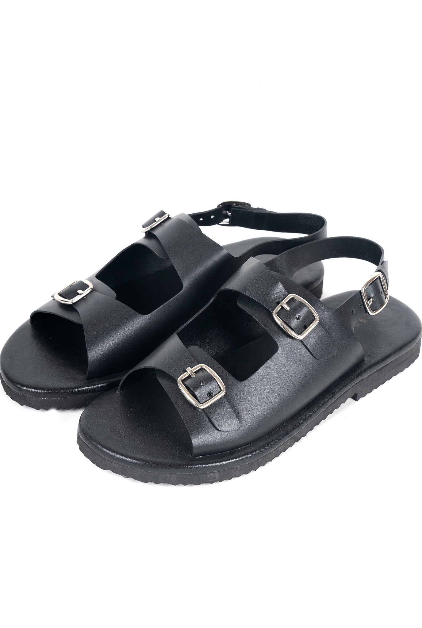 Classic Two Strap Leather Sandals