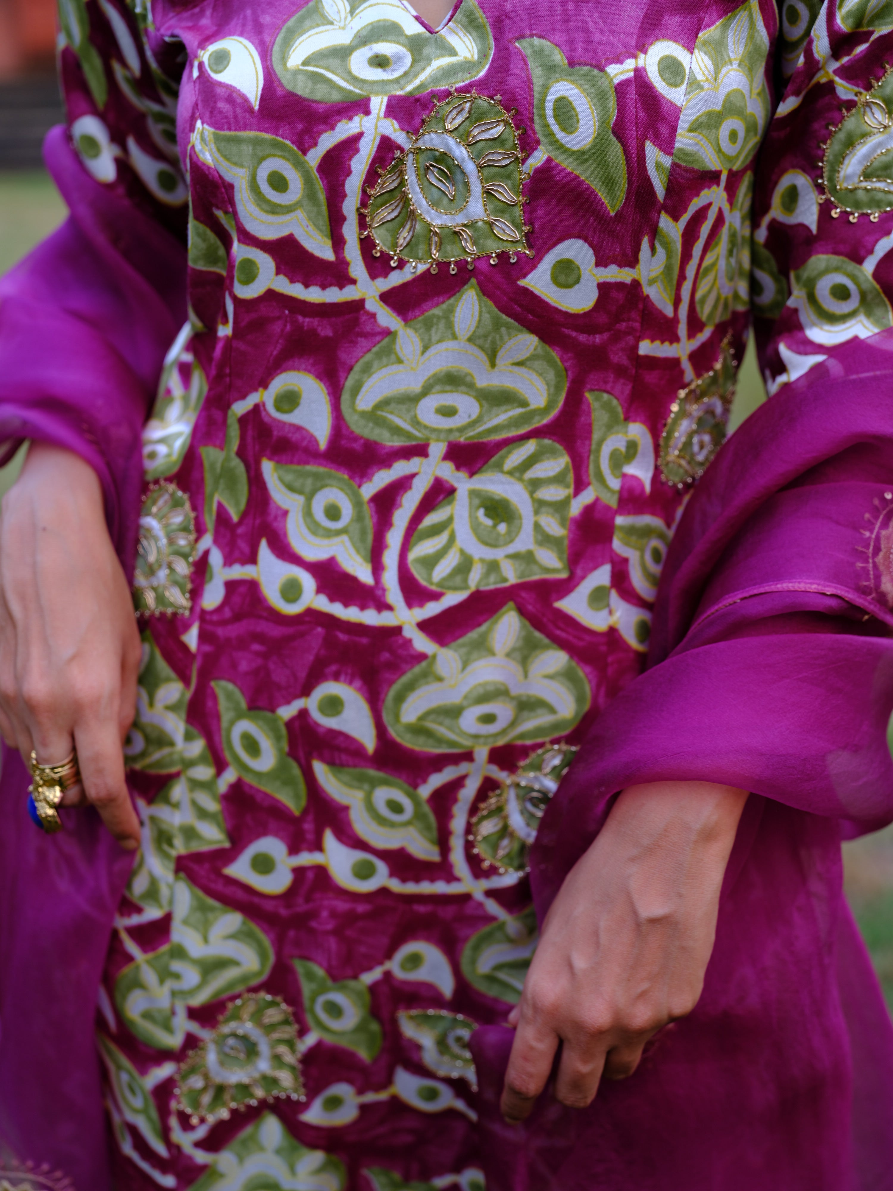 Velu Silk Kurta Set + Dupatta