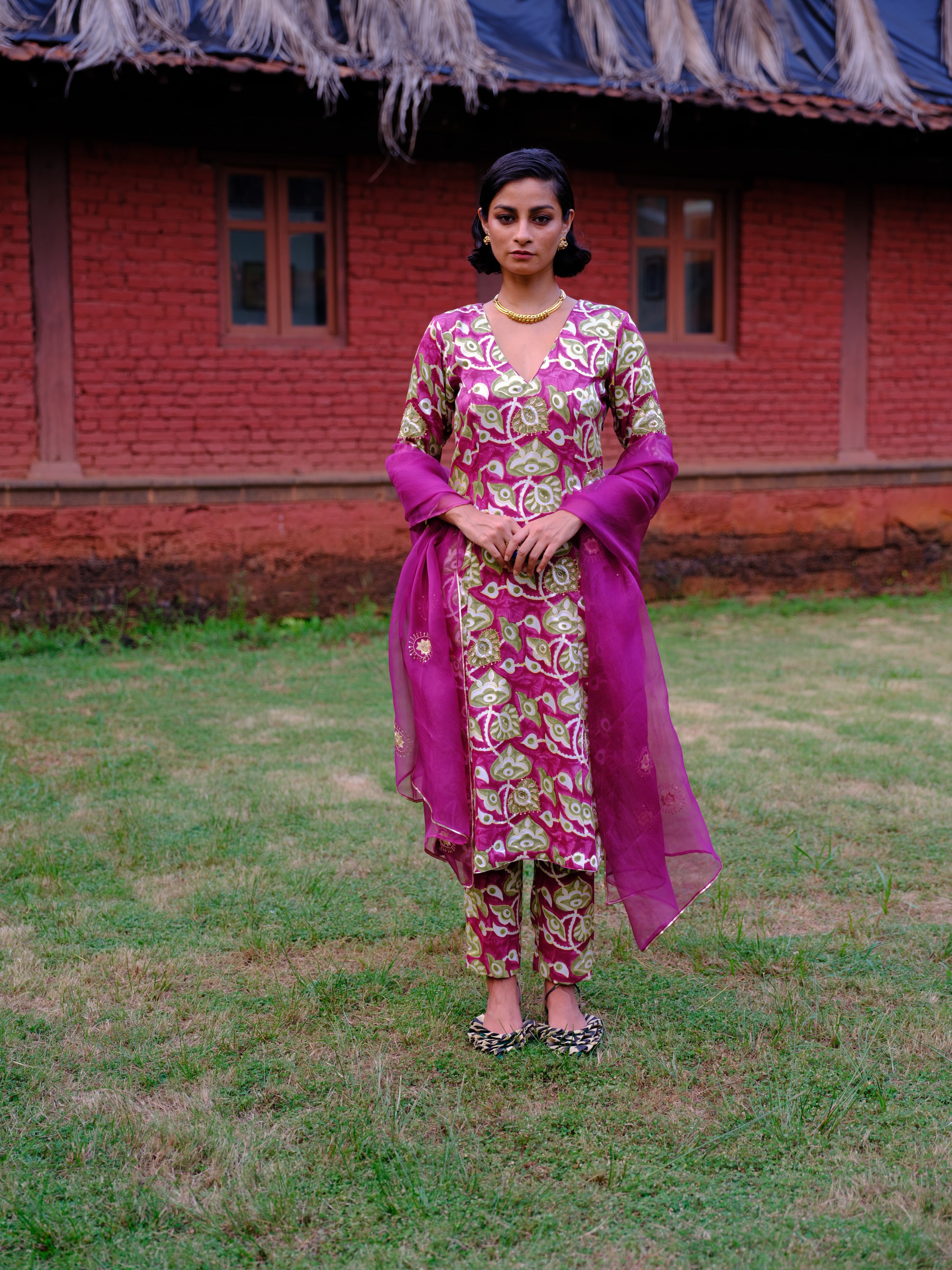 Velu Silk Kurta Set + Dupatta