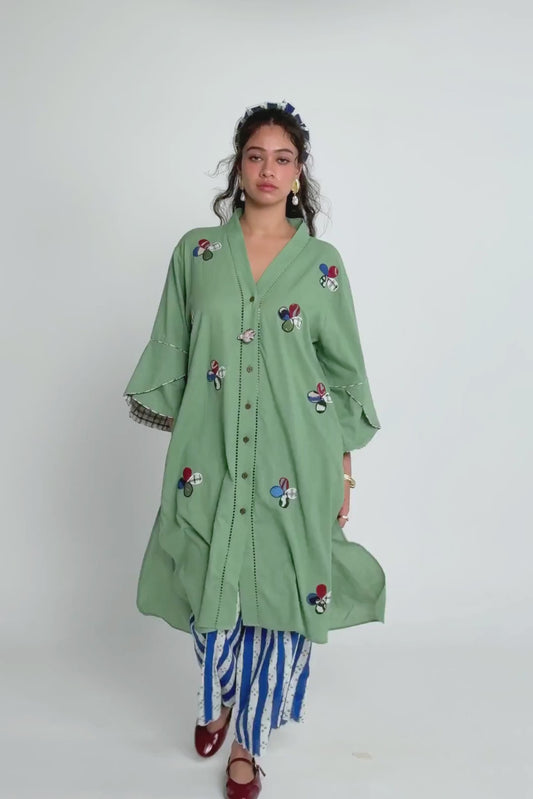 Emi Long Tunic- with bird charm