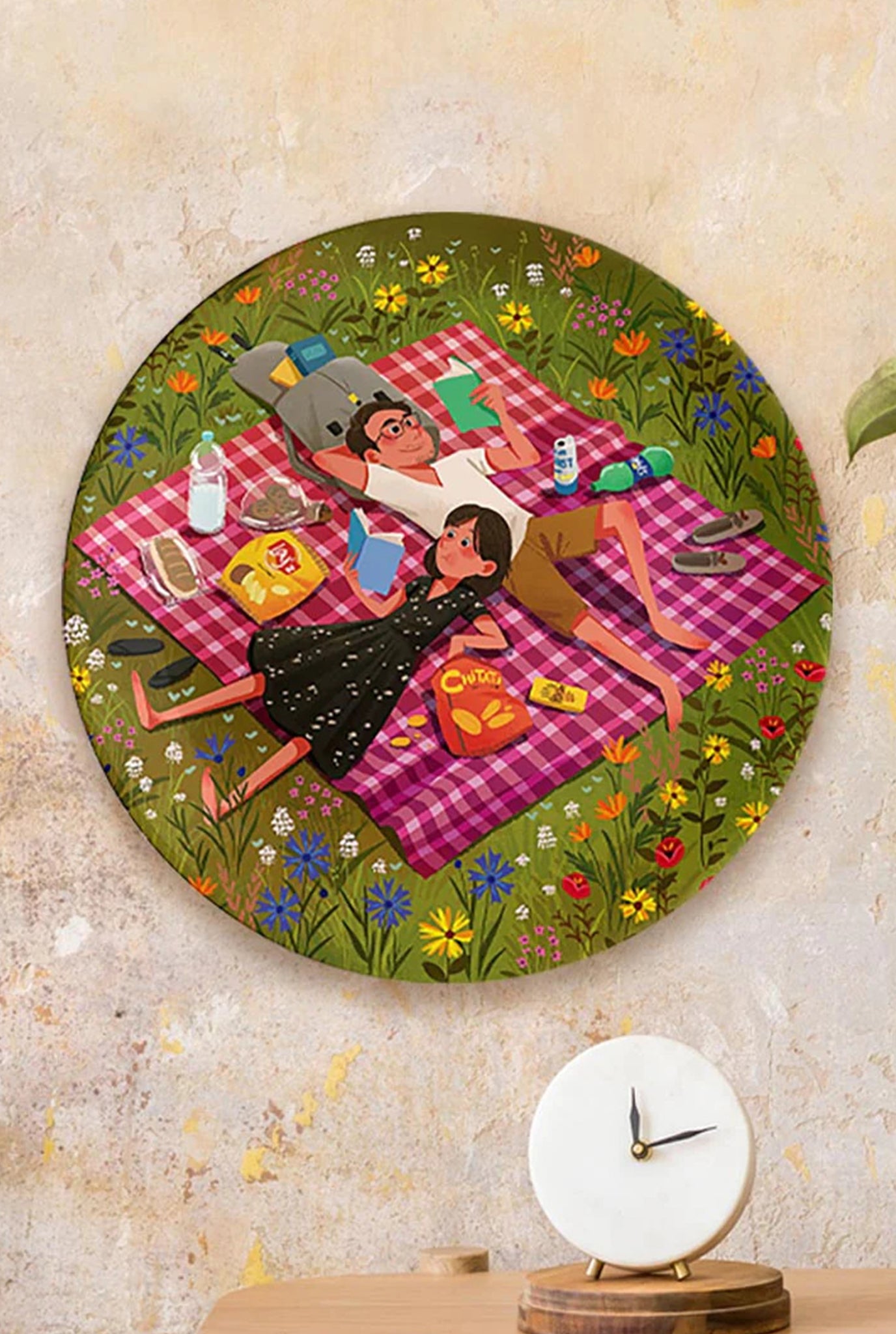 Books Food Flowers And You Decor Plates