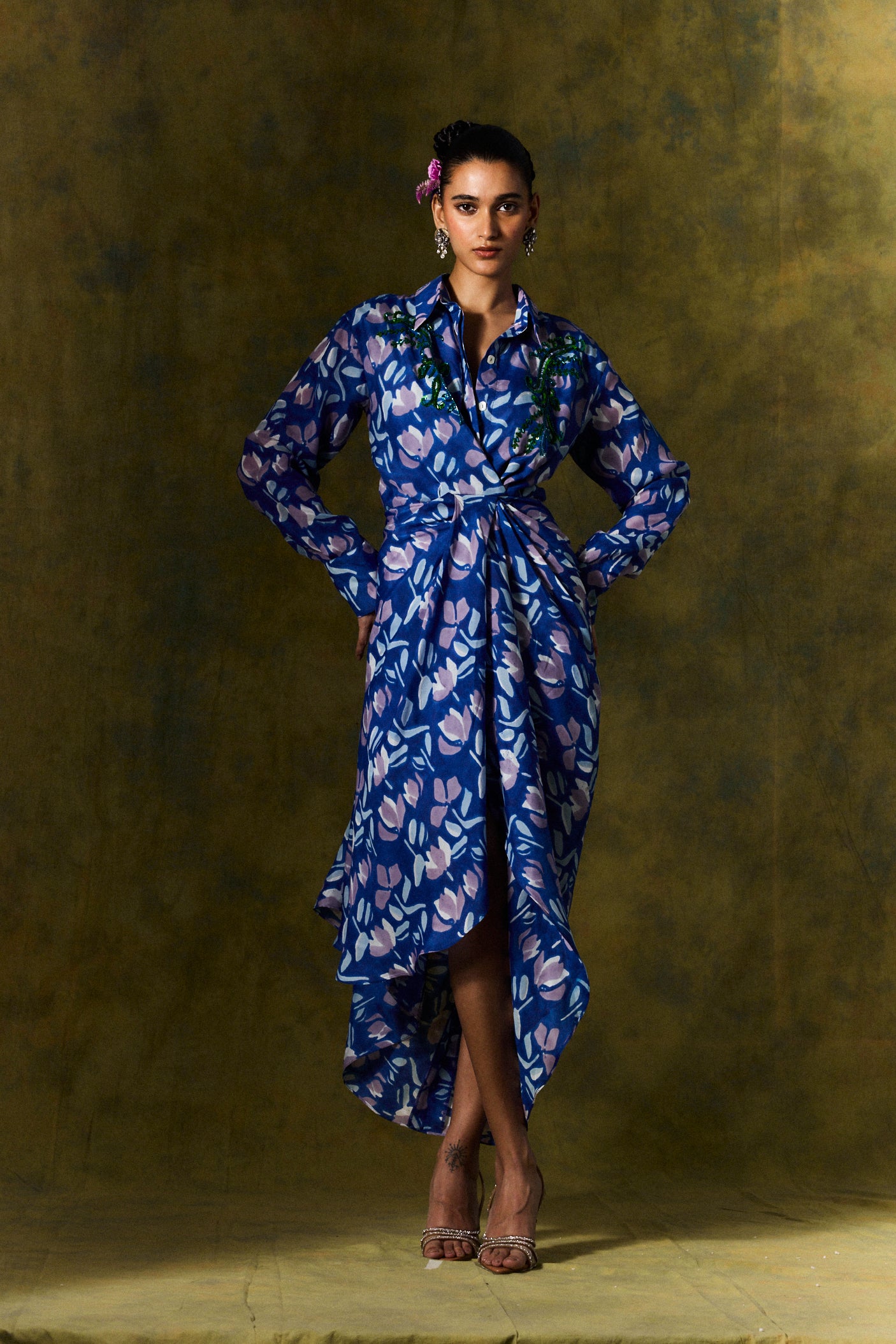 Neelam Silk Shirt Dress