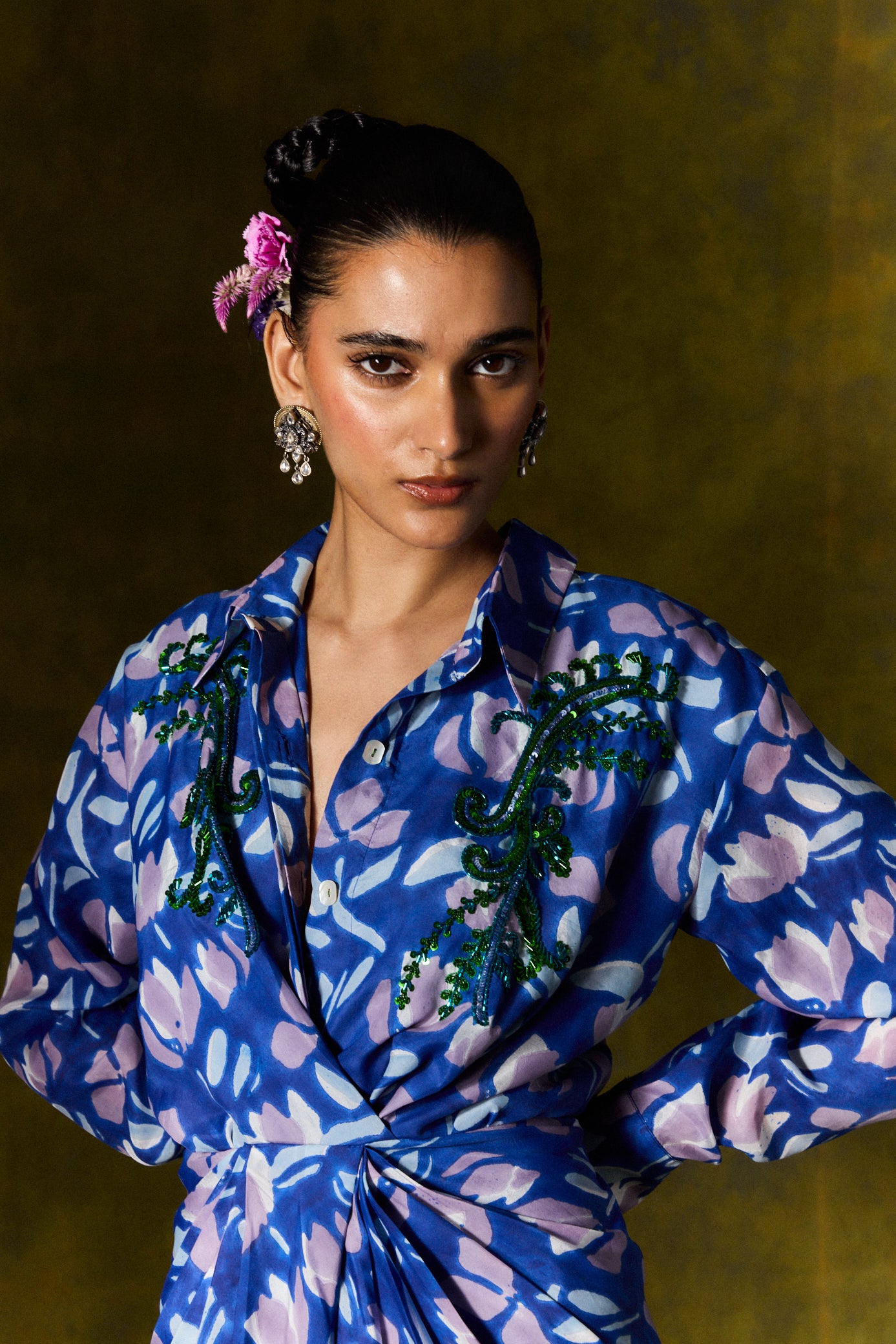 Neelam Silk Shirt Dress