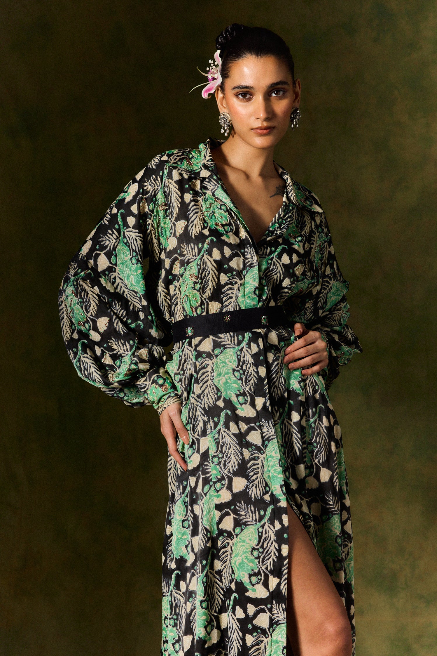 Gulsher Silk Shirt Dress