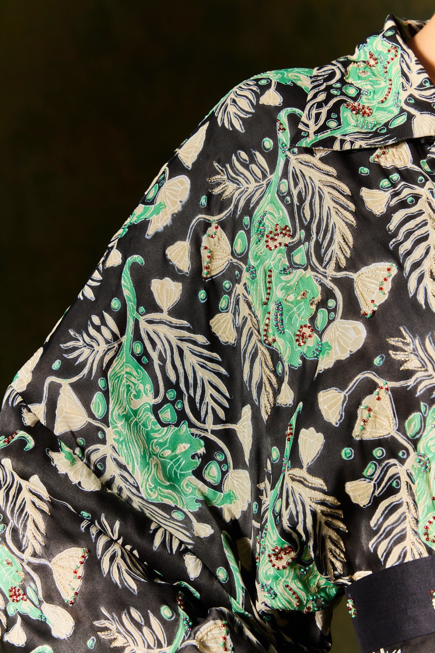 Gulsher Silk Shirt Dress