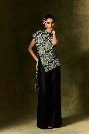 Gulsher Silk Trouser Set