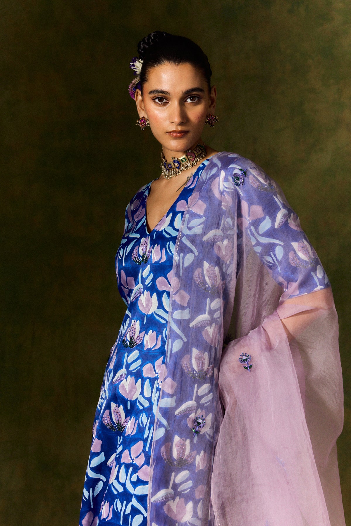 Neelam Silk Kurta Set + Dupatta