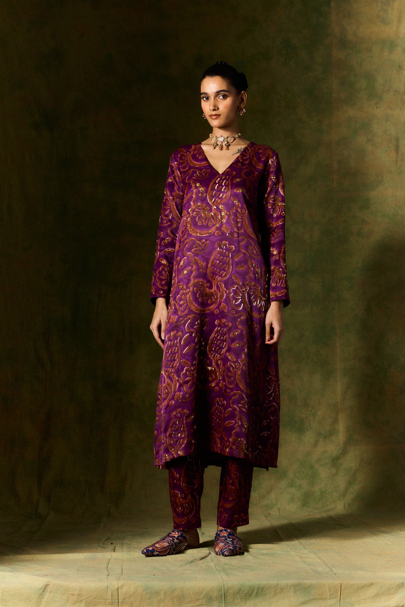 SAANJH SILK KURTA SET