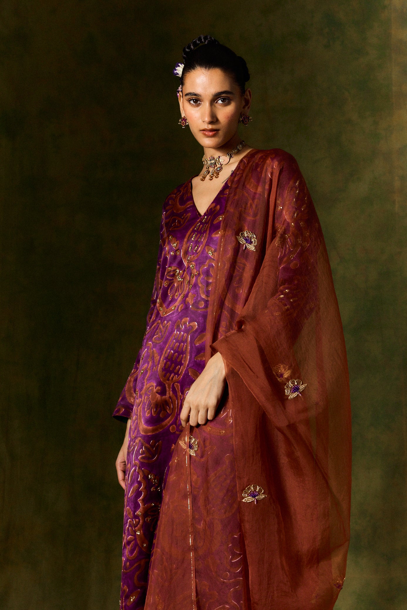 Saanjh Organza Silk Dupatta