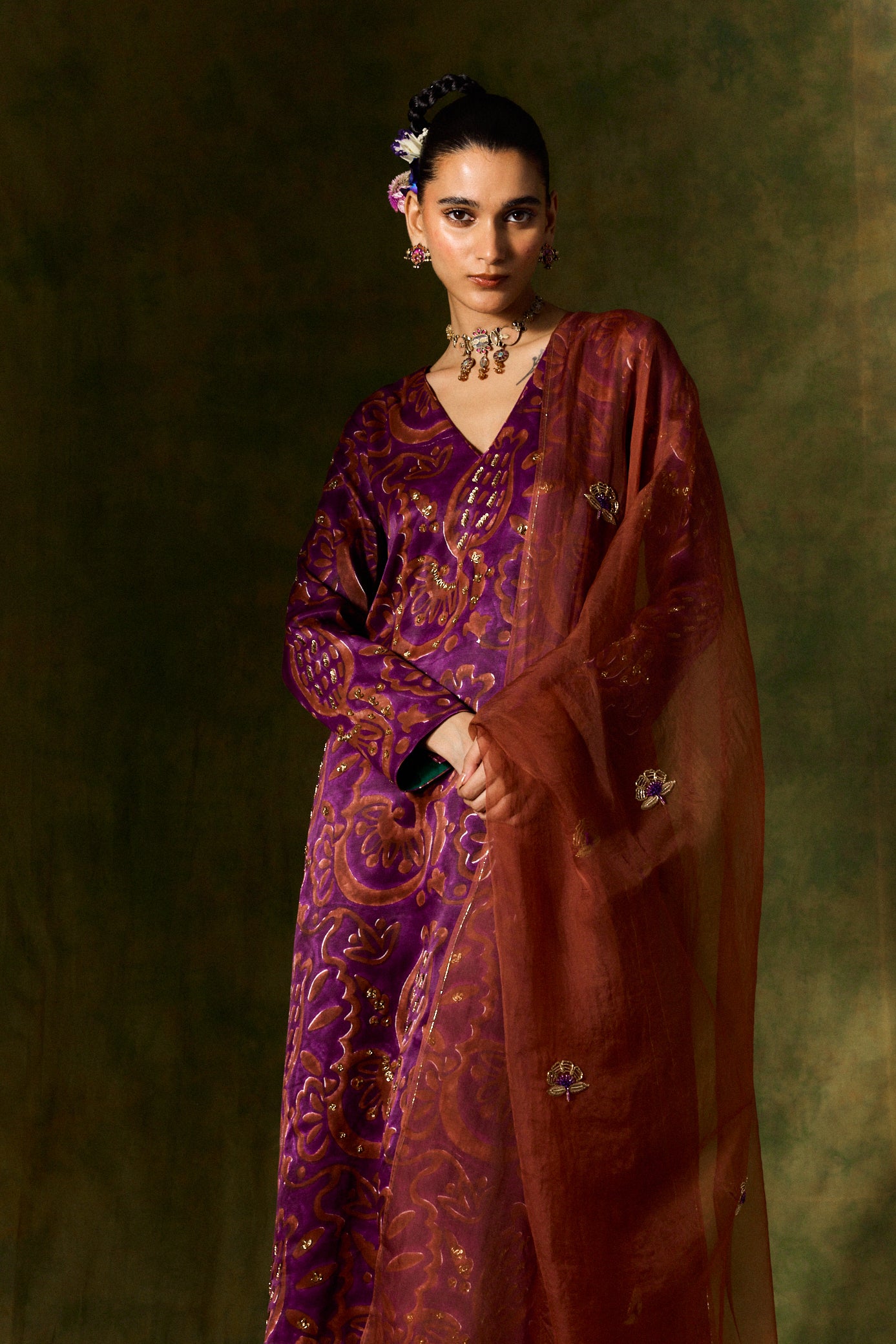 Saanjh Silk Kurta Set + Dupatta