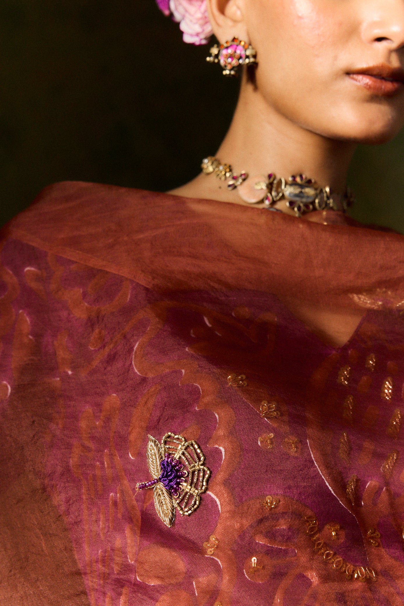 Saanjh Organza Silk Dupatta