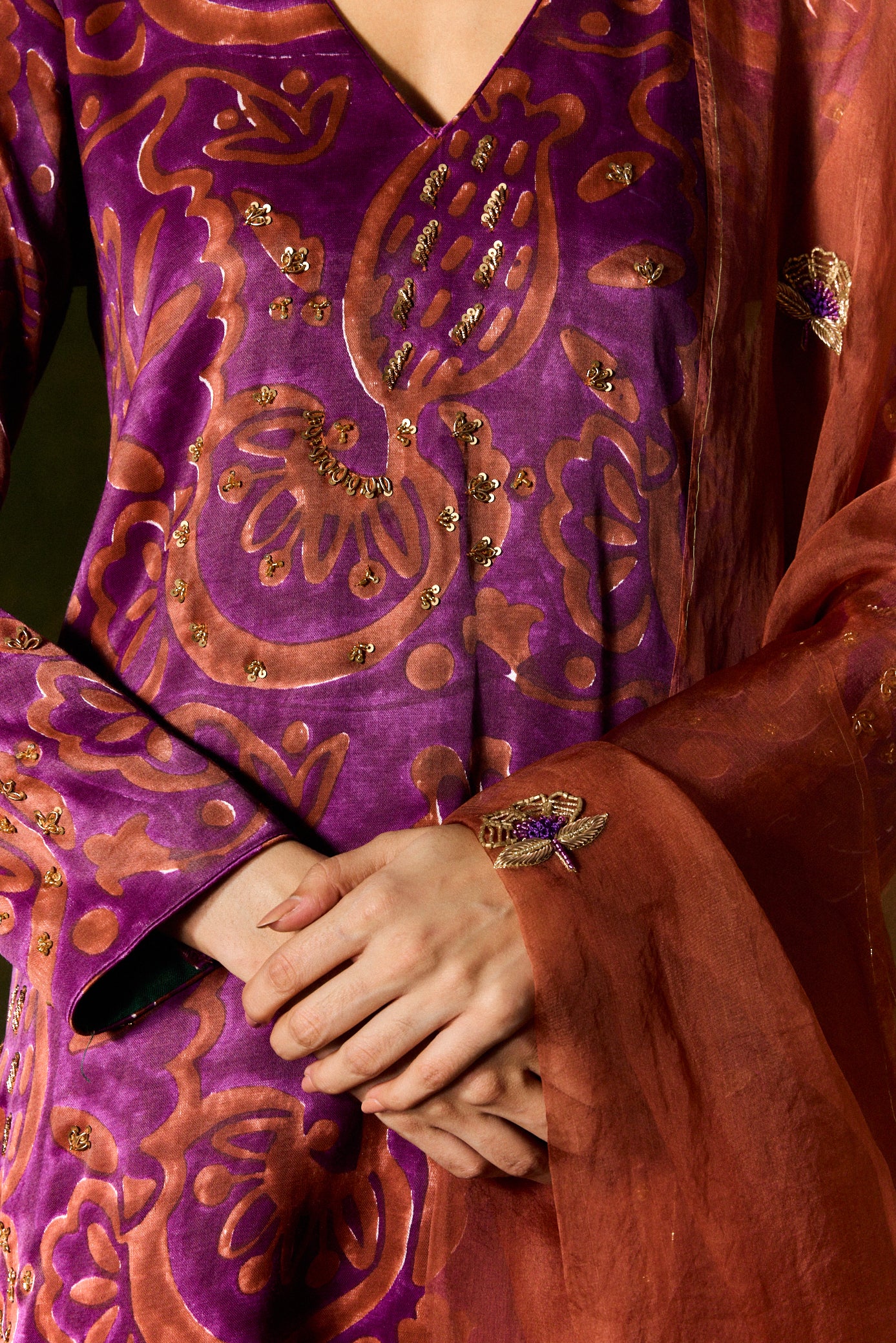 SAANJH SILK KURTA SET