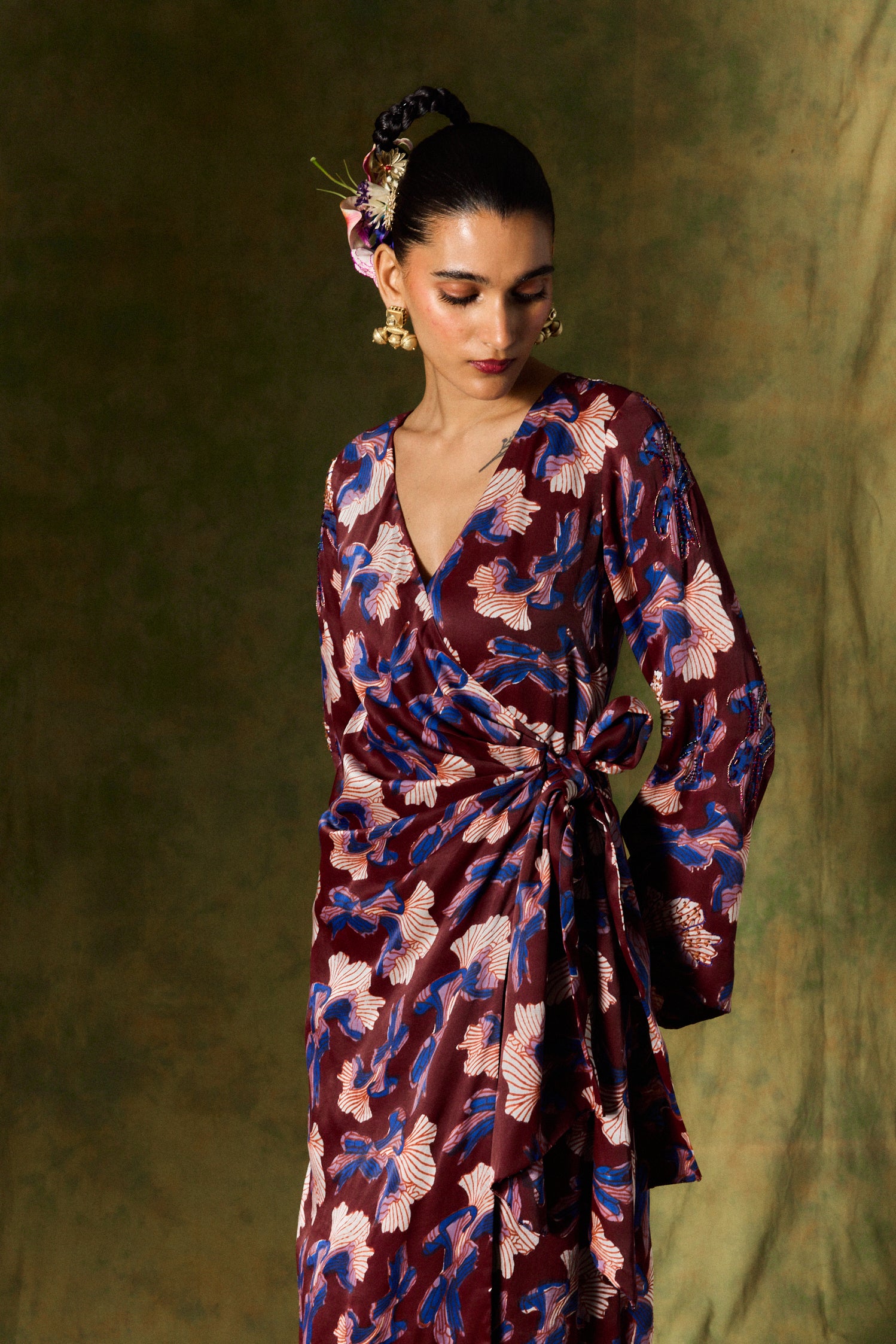 Meher Silk Wrap Dress