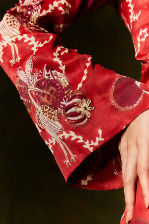 Noura Silk Wrap Dress