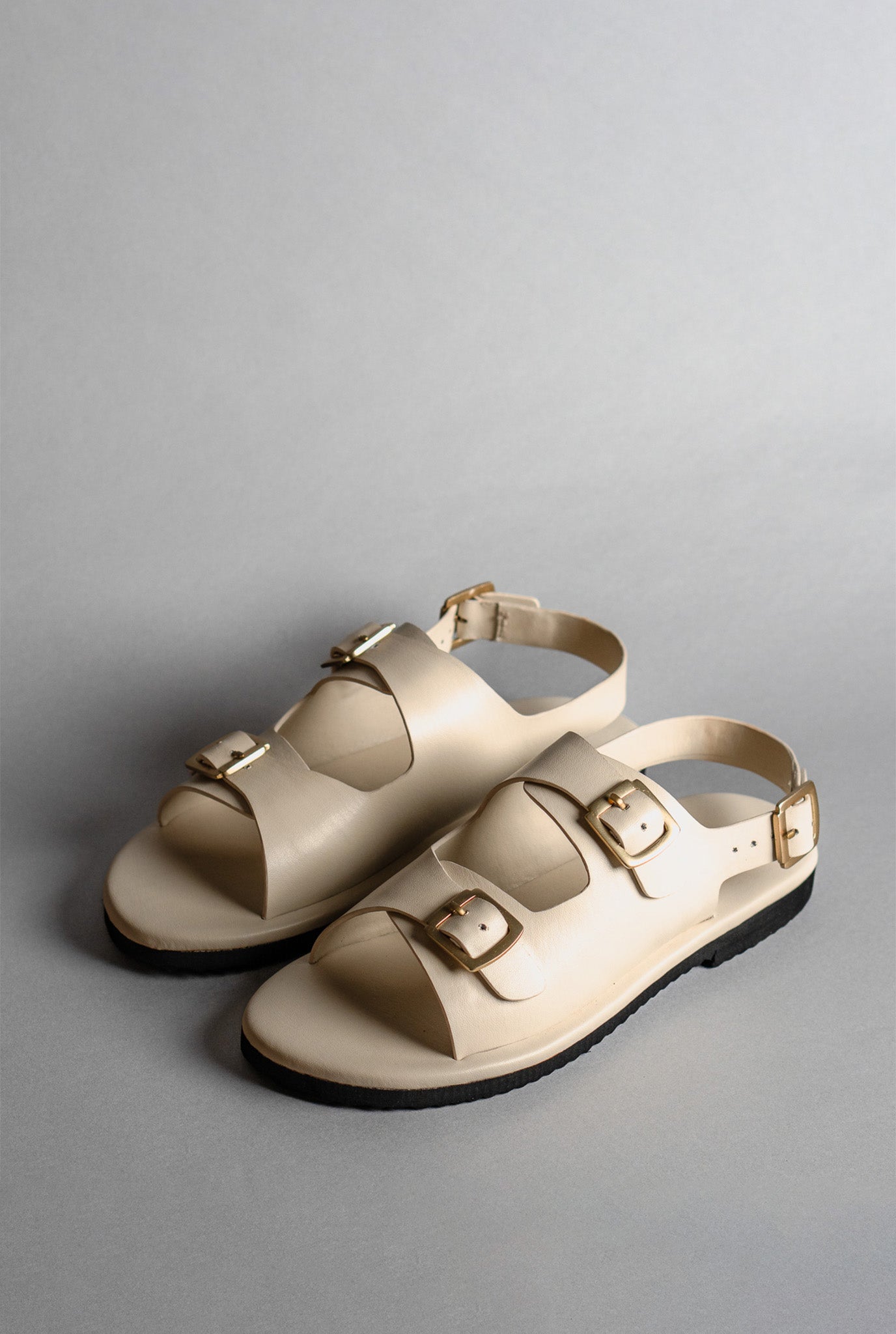 Classic Two Strap Leather Sandals