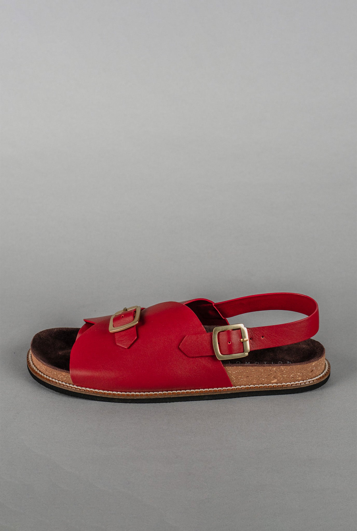 Envelope Cork Sandals Single Buckle