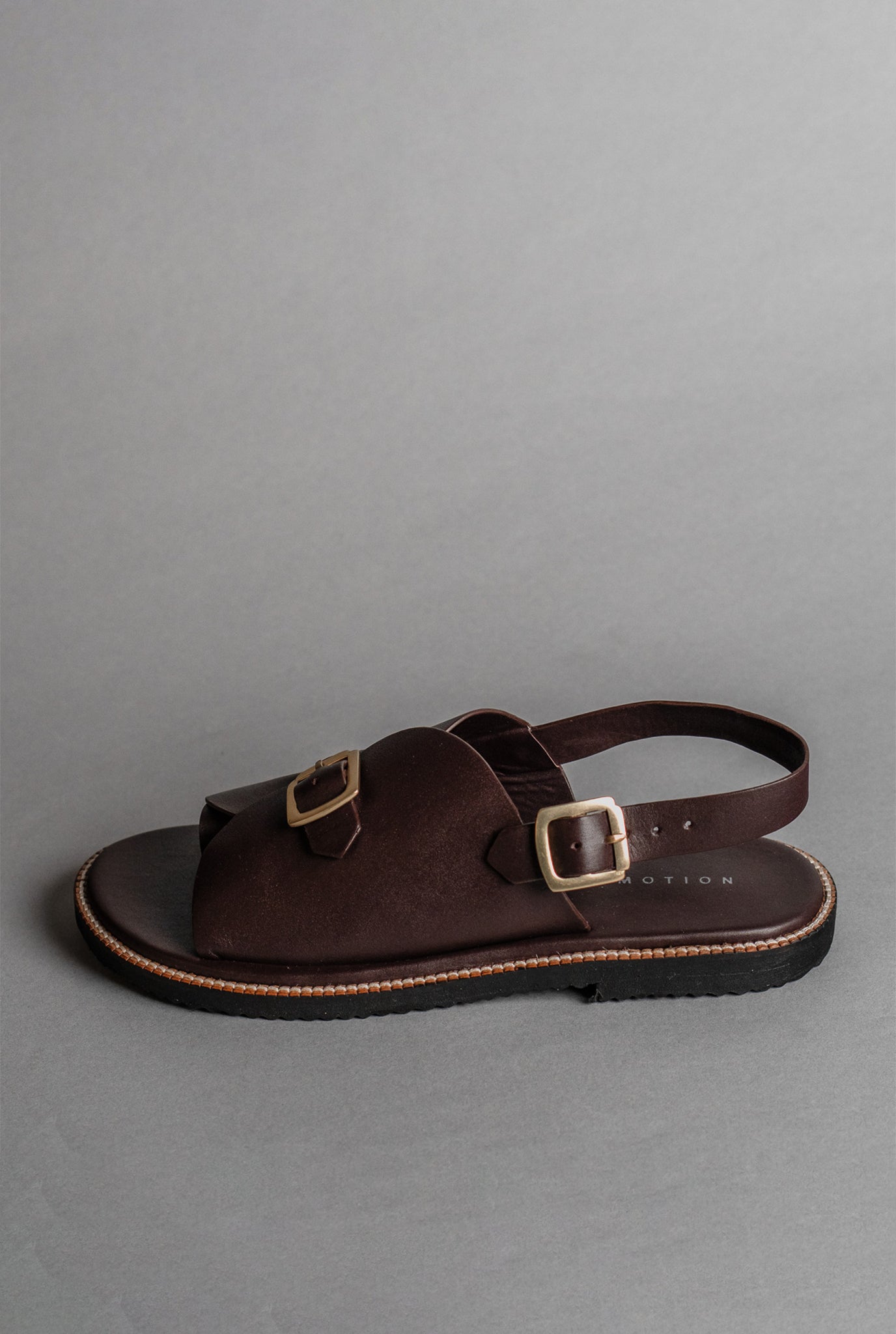 Envelope Welt Sandals Single Buckle