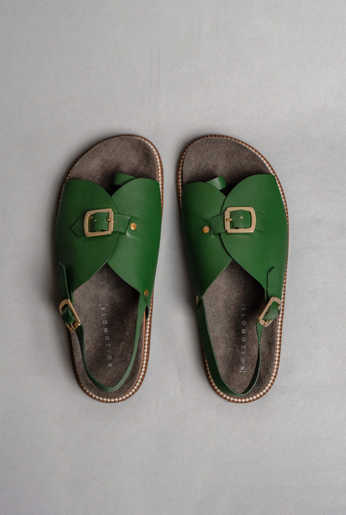 Envelope Cork Sandals Single Buckle
