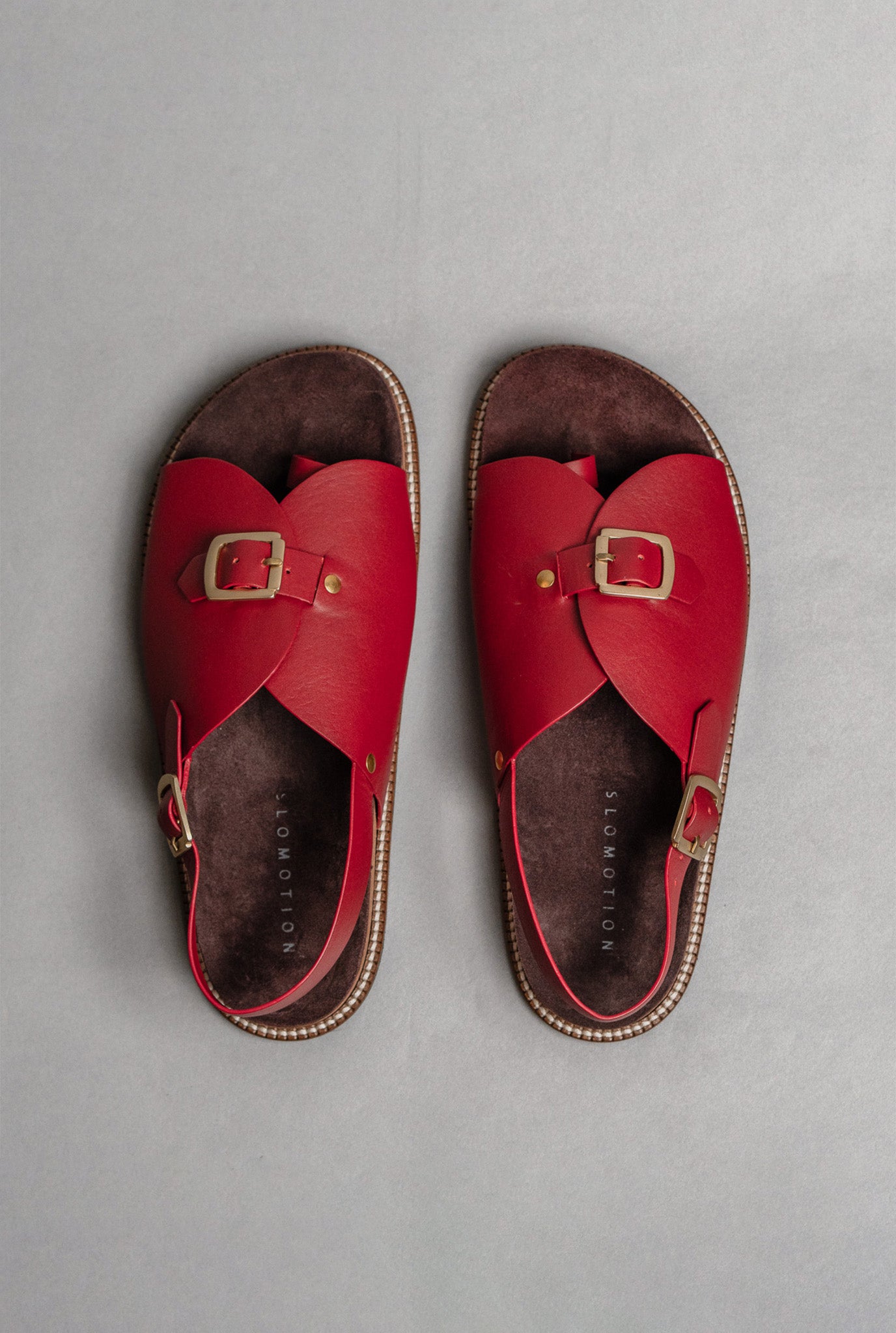 Envelope Cork Sandals Single Buckle
