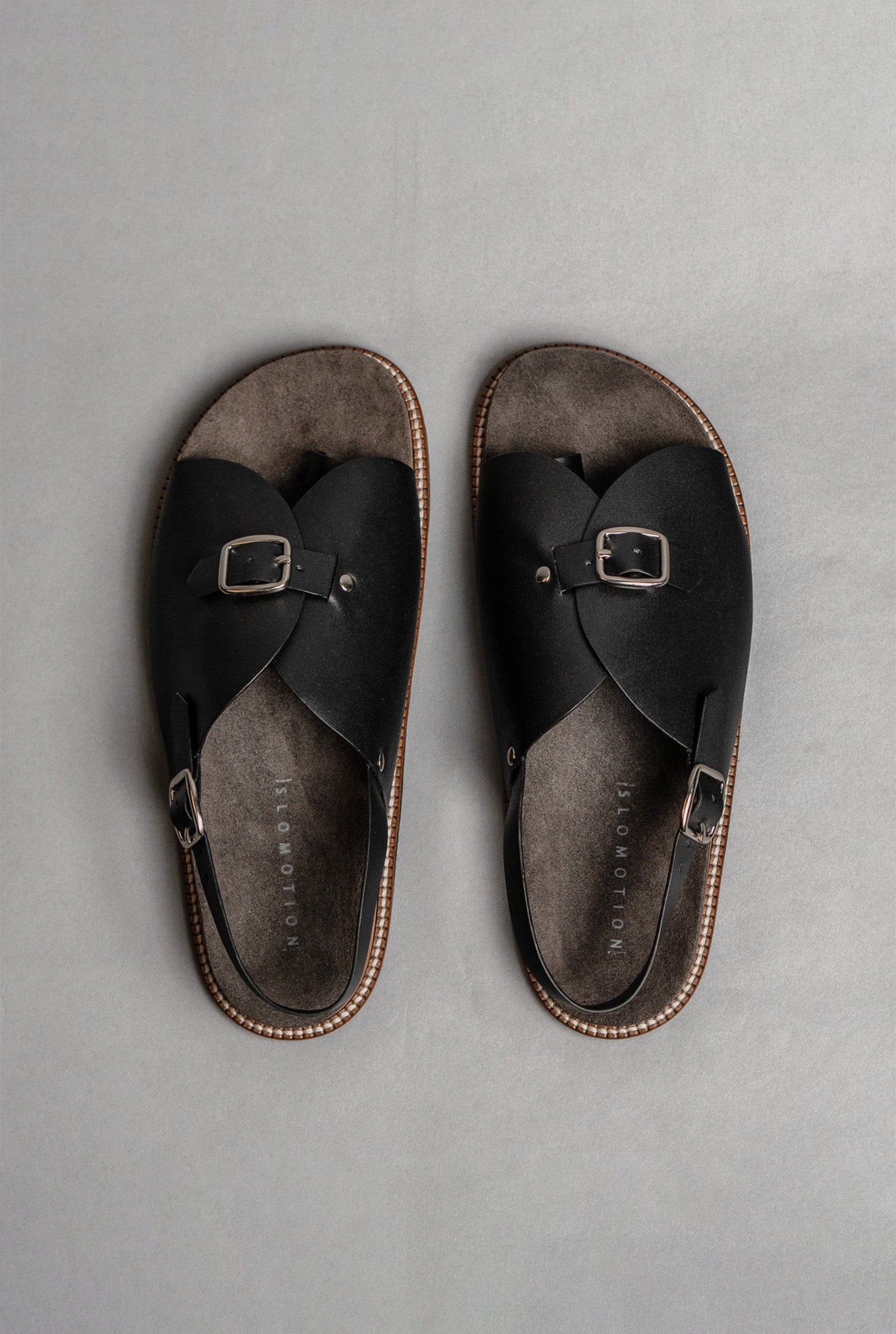 Envelope Cork Sandals Single Buckle