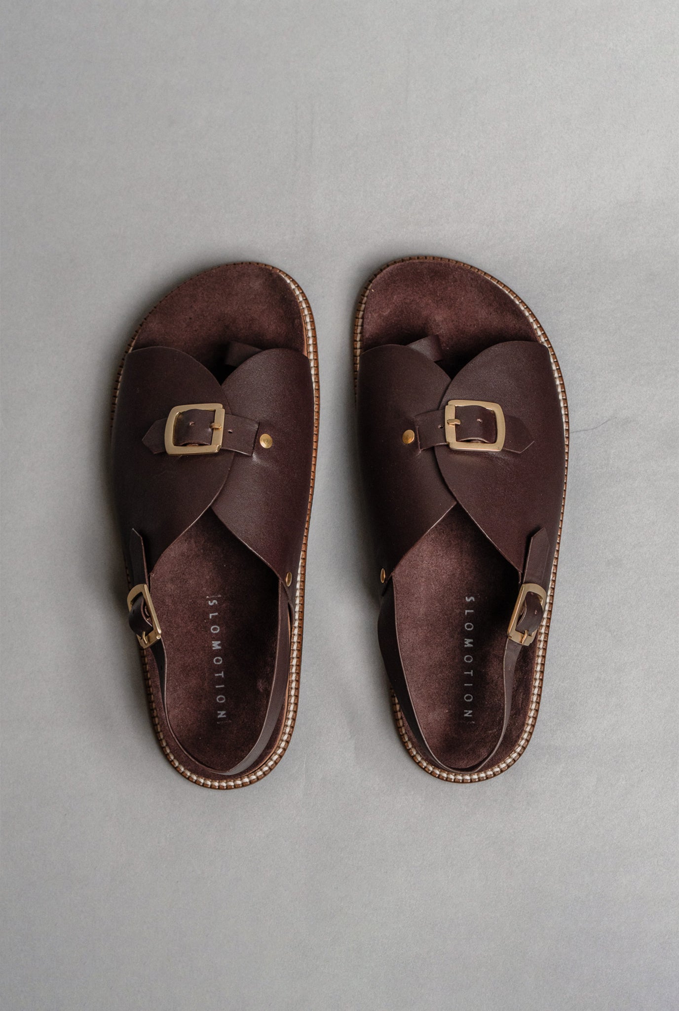 Envelope Cork Sandals Single Buckle