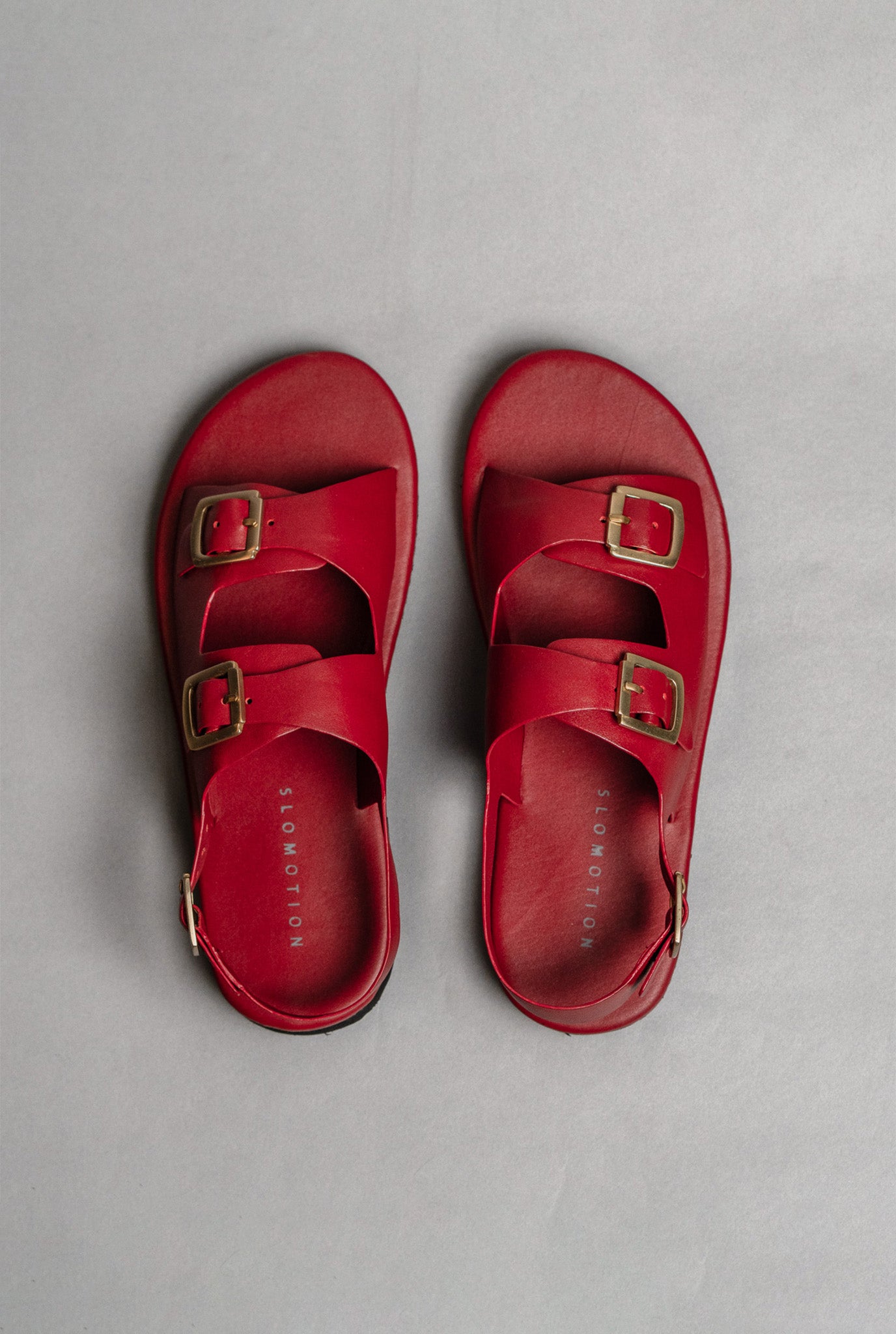 Classic Two Strap Leather Sandals