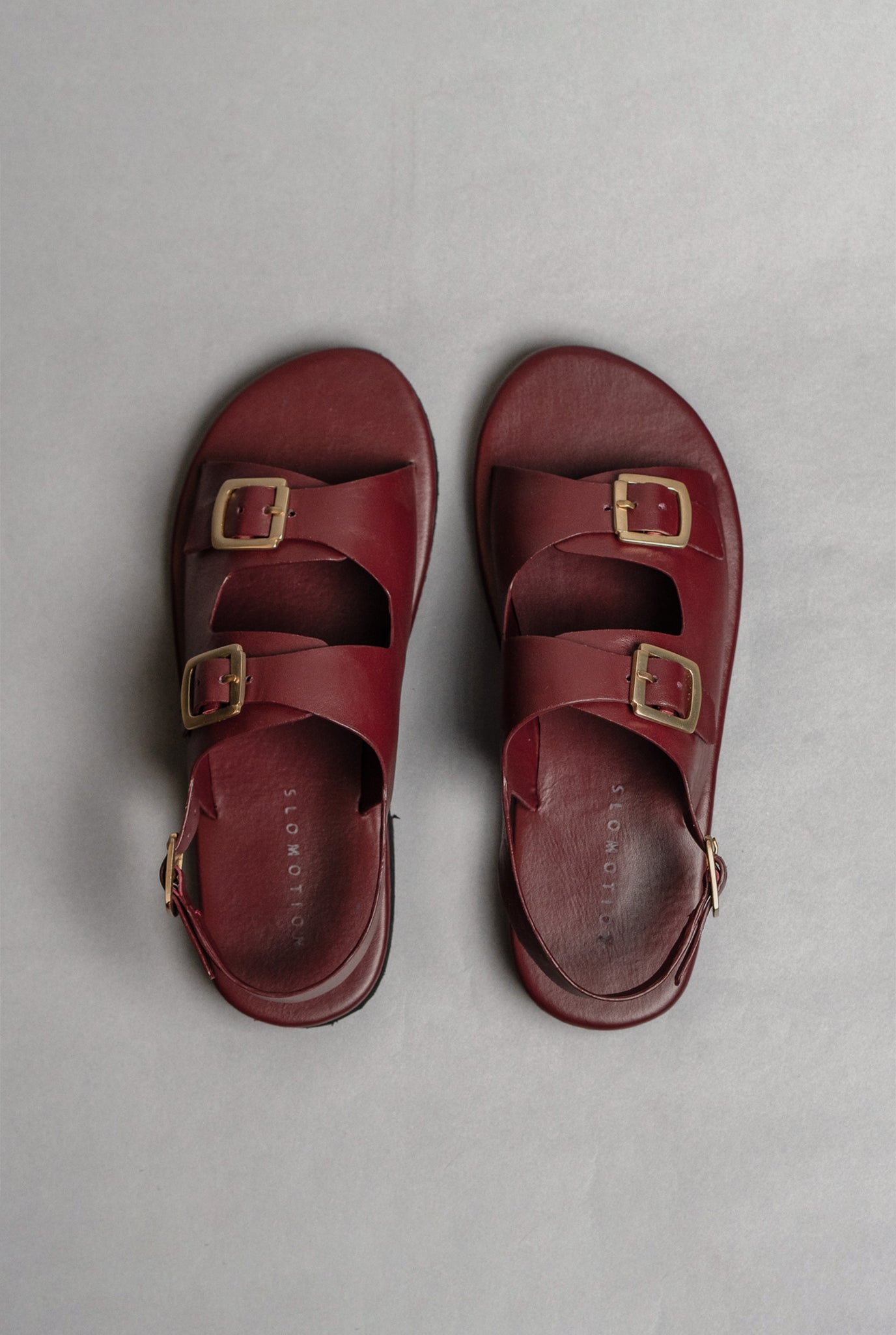 Classic Two Strap Leather Sandals