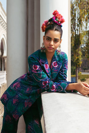 The-Jodi-Life-silk-pant-suit-embroidery-embellished-sequins-festive-handcrafted-sustainable-colourful