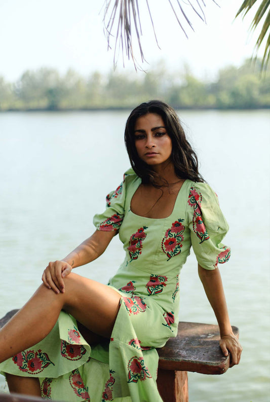 dress-side-slit-sustainable-handmade-handcrafted-jodi-thejodilife-block-printed