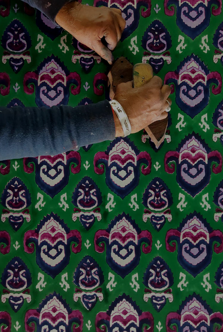 The-Jodi-Life-silk-overlay-hand-blockprinted-festive-handcrafted-sustainable-colourful-ikat