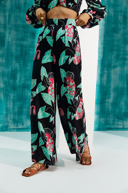 sustainable-handmade-handcrafted-jodi-thejodilife-animal-screen-printed-agathi-wide-leg trousers