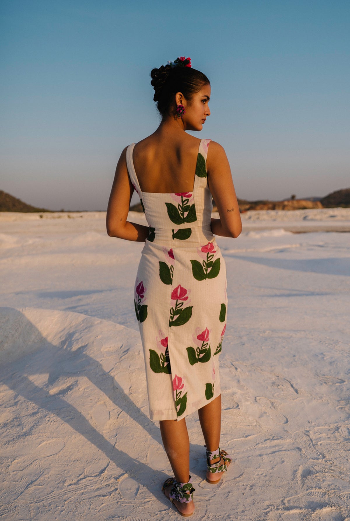 Dione Scallop Handloom Dress