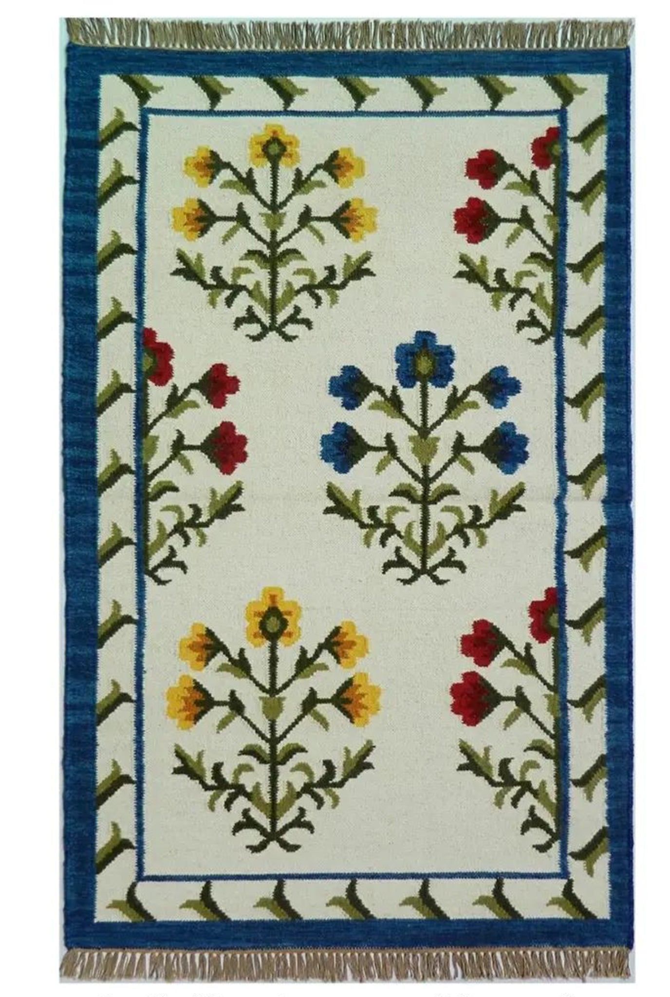 handcrafted-woven-rug-carpet-cotton-wool-home decor- jodi