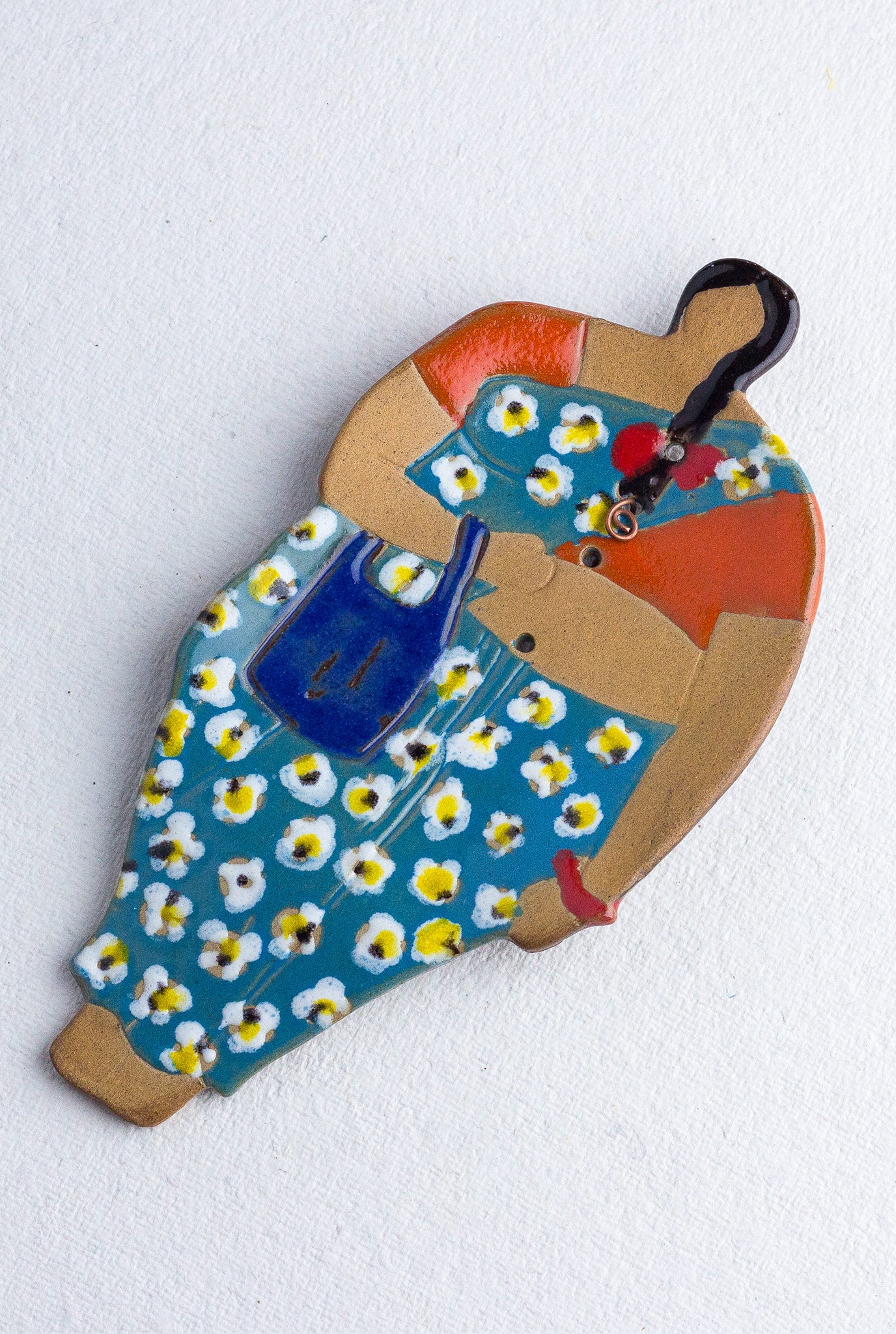 decor-handcrafted-ceramic-handpainted-soap dish-spoon rest-dining-wall decor