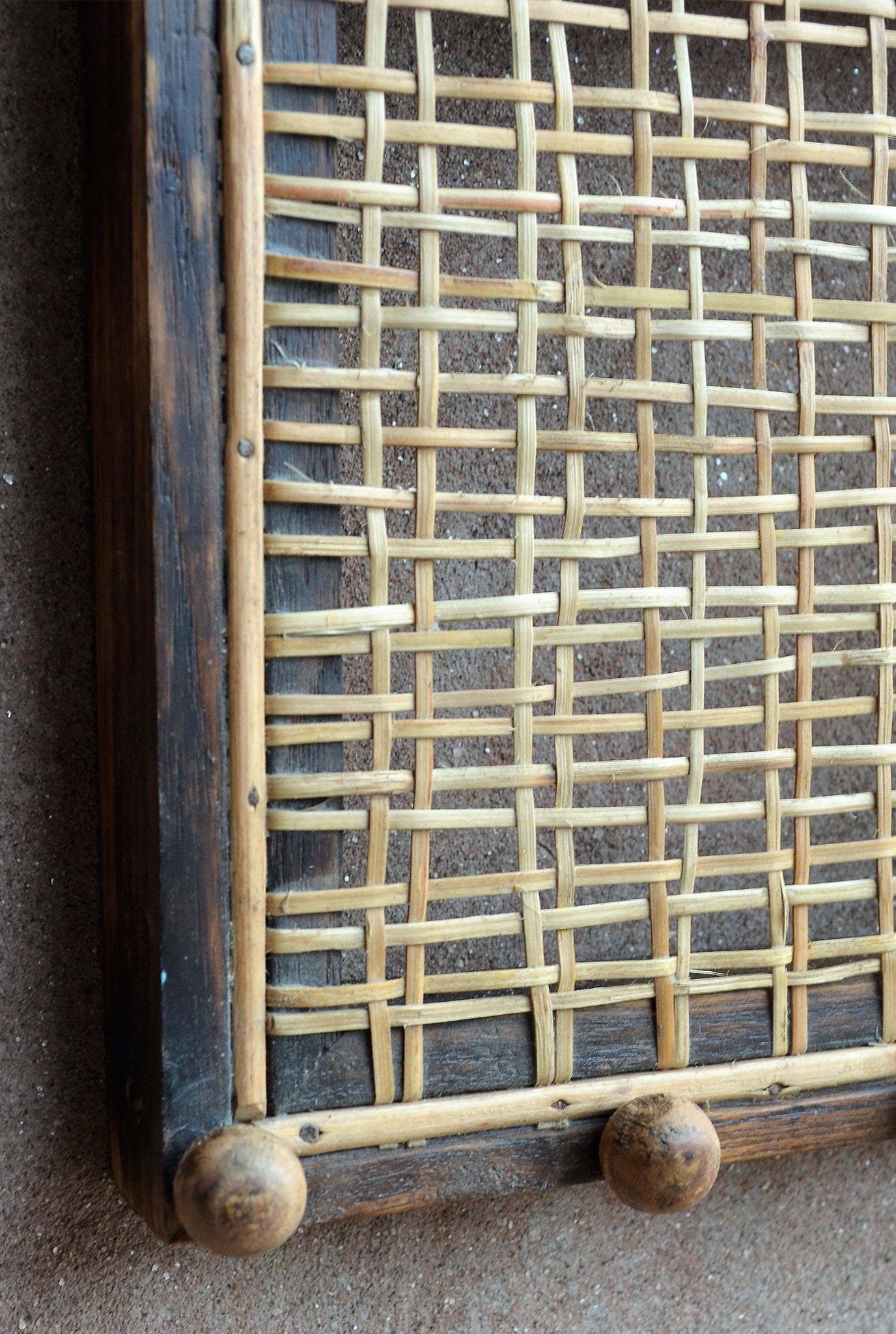 handcrafted-jewelry organizer- teak wood-cane mesh-sustainable-jodi