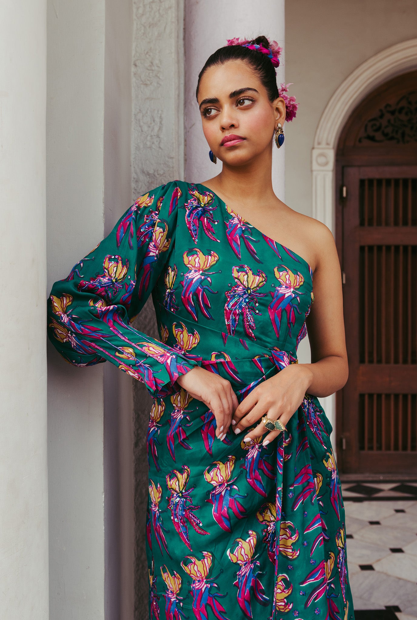 The-Jodi-Life-silk-printed-embroidered-cocktail-dress-handcrafted-sustainable