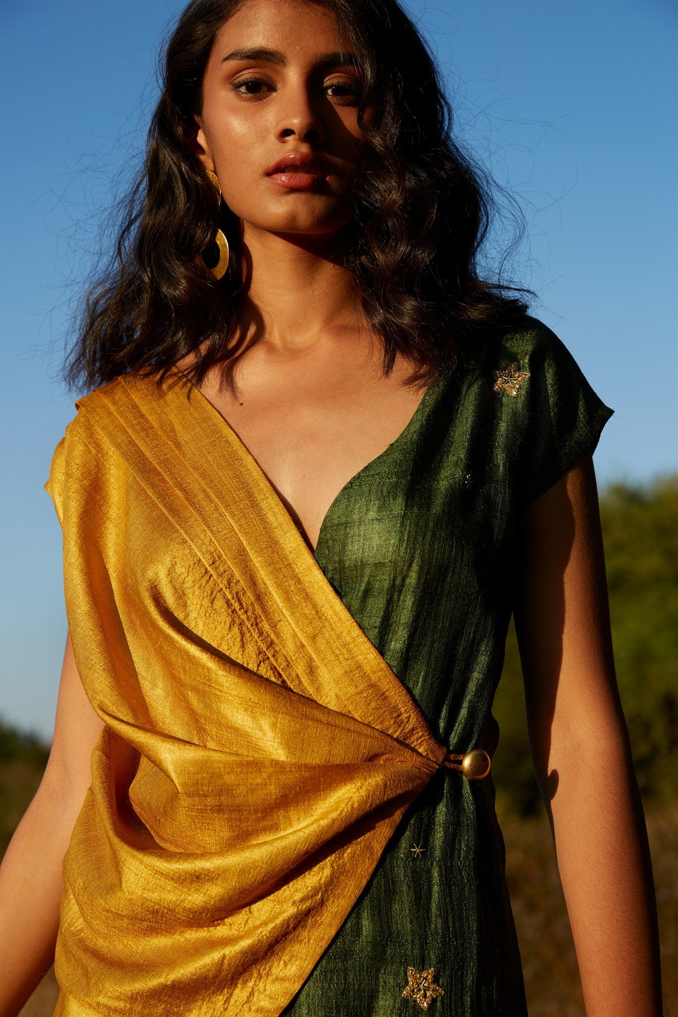 Tussar silk dress | Relove