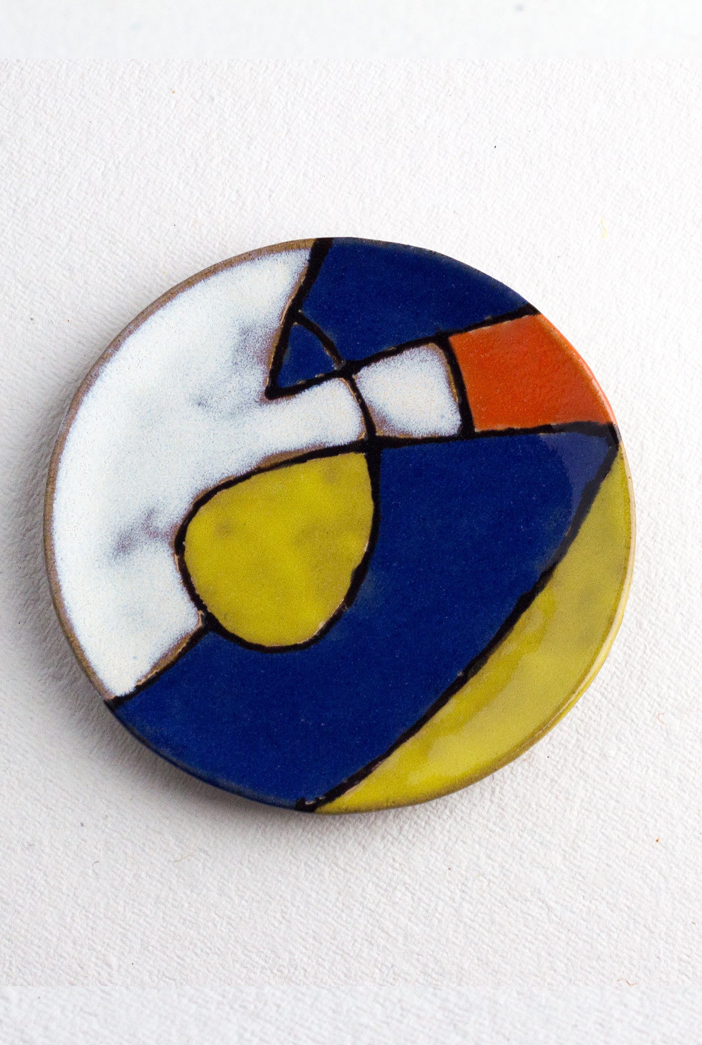 decor-handcrafted-ceramic-dual use plate-wall plate- quarter plate